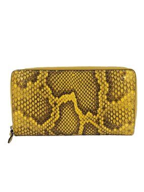 Gucci Zip Around Wallet Leather Yellow